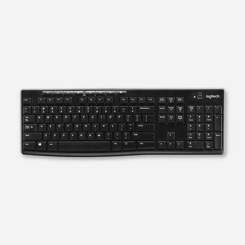 Изображение товара Беспроводная клавиатура Logitech K270, мультимедиа, русская раскладка, чёрная