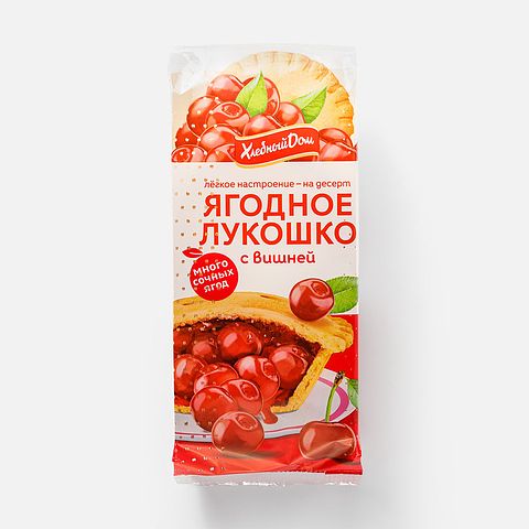 Изображение товара Песочная корзинка Ягодное лукошко Хлебный дом, с вишней, 140 г