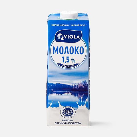 Изображение товара Молоко Viola, 1,5%, ультрапастеризованное, 1 кг