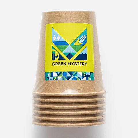 Изображение товара Одноразовый стакан Green Mystery, 250 мл, 6 шт.