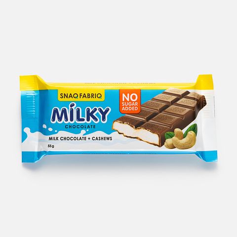 Изображение товара Молочный шоколад Snaq Fabriq, Milky, с молочно-ореховой пастой, 55 г
