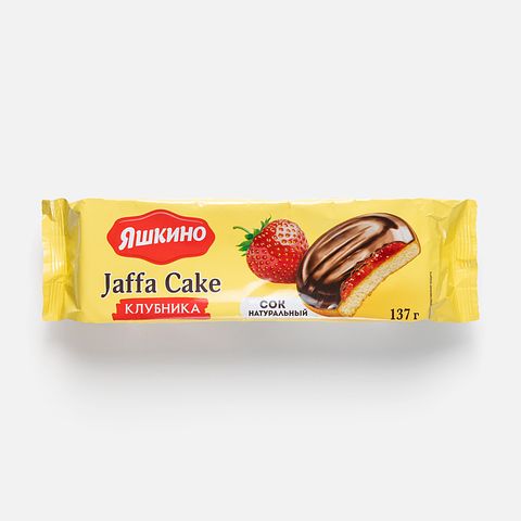 Изображение товара Сдобное печенье Яшкино, клубника, 137 г
