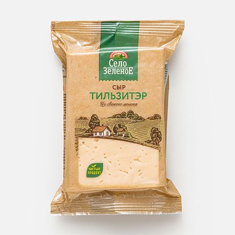 Изображение товара Сыр Село Зелёное, тильзитэр, 50%, 200 г