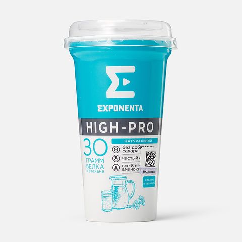 Изображение товара Кисломолочный напиток Exponenta High-Pro, обезжиренный, 250 г