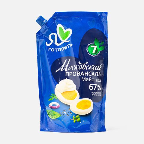 Изображение товара Майонез Я люблю готовить Московский Провансаль, 67%, 600 мл