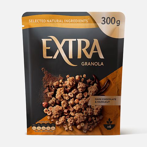 Изображение товара Гранола Extra с тёмным шоколадом и фундуком, 300 г