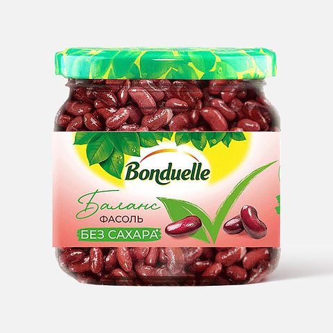 Изображение товара Фасоль Bonduelle консервированная, красная, без сахара, 350 мл