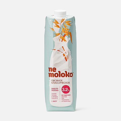 Изображение товара Овсяный напиток Nemoloko, 3,2%, 1 л